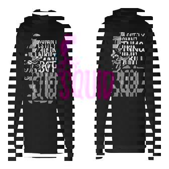 常にイカを考える 長袖Tシャツ - Kawaiitshirt