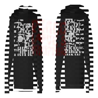 平和の愛と倹約心と平和のシンボル。 長袖Tシャツ - Kawaiitshirt