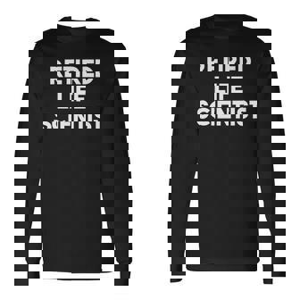 引退した生命科学者 面白い 長袖tシャツ 長袖Tシャツ - Kawaiitshirt