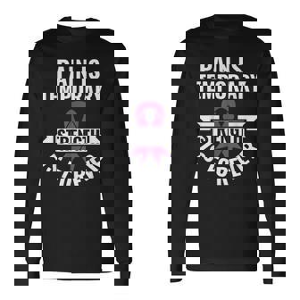 強さは永遠です 線維筋痛症 長袖Tシャツ - Kawaiitshirt