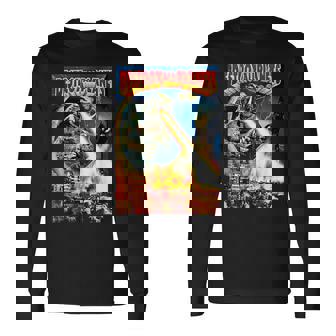 怪獣全惑星怪獣を破壊 長袖Tシャツ - Kawaiitshirt