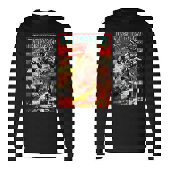 怪獣戦争 怪獣ホラー 長袖Tシャツ - Kawaiitshirt