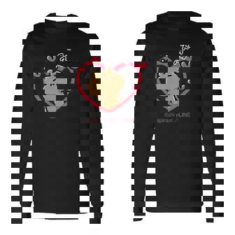 愛しすぎて大好きすぎる。 ペアデザイン くま 長袖Tシャツ - Kawaiitshirt