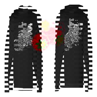 愛しすぎて大好きすぎる。いちご 長袖Tシャツ - Kawaiitshirt