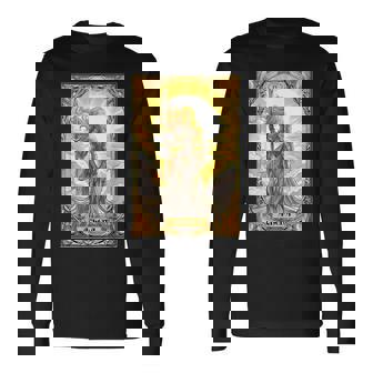 戦士の女神アテナ ギリシャ神話 タロットカード 長袖Tシャツ - Kawaiitshirt