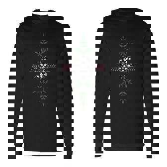 手毬ジャスミン 長袖Tシャツ - Kawaiitshirt