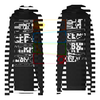 打楽器 ドラム 音楽 ドラマー ミュージシャン プレイヤー 長袖Tシャツ - Kawaiitshirt