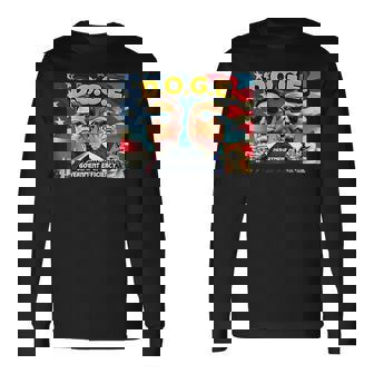 政府効率省 イーロン・マスク・ドナルド・トランプ 長袖Tシャツ - Kawaiitshirt