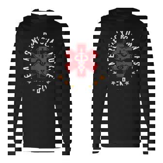 救急科 救急看護師 救急室 En ナース 長袖Tシャツ - Kawaiitshirt