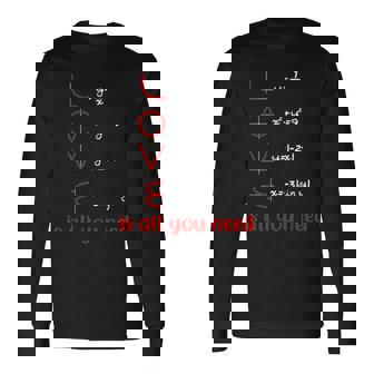 数学 Love Is All You Need グラフ数学教師 長袖Tシャツ - Kawaiitshirt