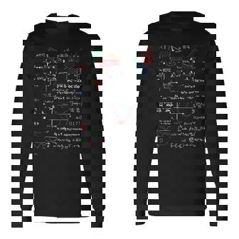 数学教師科学大学学校ギフトオタク主要数学 長袖Tシャツ - Kawaiitshirt