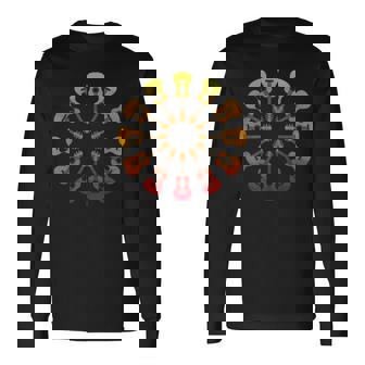 新しいアコースティックギターピックギターギフト愛音楽男性ギター 長袖Tシャツ - Kawaiitshirt