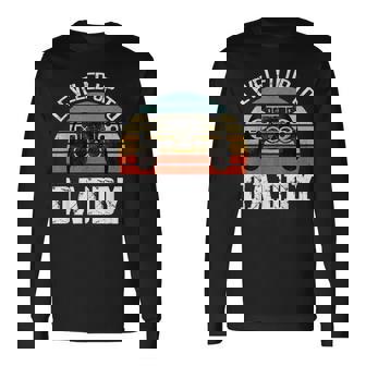 新米パパ 父の日 パパにレベルアップ 長袖Tシャツ - Kawaiitshirt