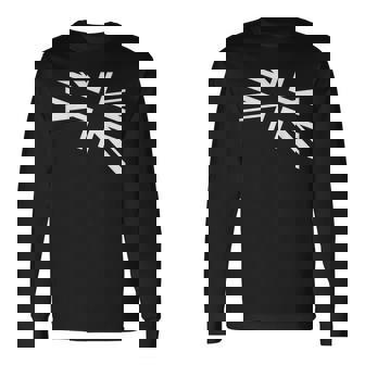 旗愛好家のためのユニオンジャックのホワイトデザイン。 長袖Tシャツ - Kawaiitshirt