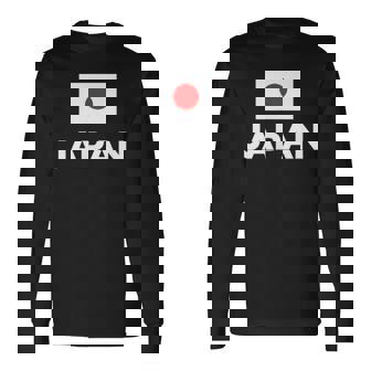 日の丸国旗 Japan ホワイト 【両面プリント】 長袖Tシャツ - Kawaiitshirt