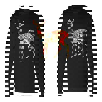 日本の折り紙 奈良鹿 T 日本ファン向け 奈良鹿 長袖Tシャツ - Kawaiitshirt