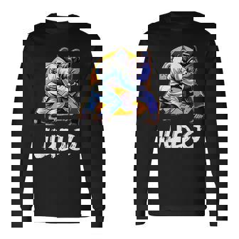 日本の柔道 ゴリラ柔道家 長袖Tシャツ - Kawaiitshirt