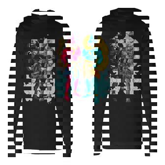 日本の神々 風神と雷神 長袖Tシャツ - Kawaiitshirt