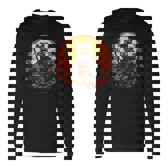 日本の芸術 猫 忍者 浮世絵 アニメスタイル サムライキャット 猫好き 愛猫家 ペット 猫飼い 可愛い ネコ ねこ 猫 長袖Tシャツ - Kawaiitshirt