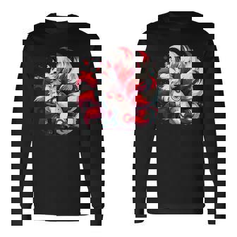 日本アニメ キツネ 九尾 長袖Tシャツ - Kawaiitshirt