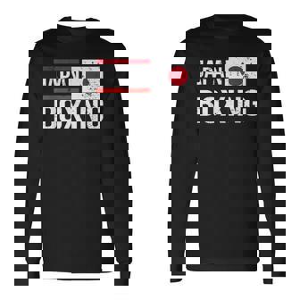 日本ボクシング日本旗スポーツジムスパーリングアマチュアスポーツ 長袖Tシャツ - Kawaiitshirt