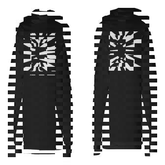 日本国旗の海軍旗 長袖Tシャツ - Kawaiitshirt