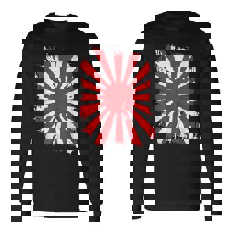 日本戦争旗 日本中道 日本国旗 長袖Tシャツ - Kawaiitshirt