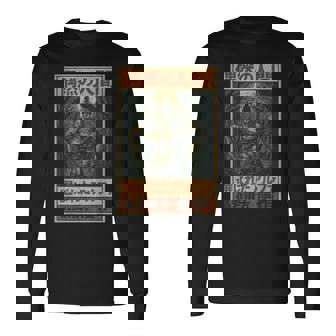 日本美術 ヒューマンバイチャンス アルファチョイス オオカミミーム グラフィック 長袖Tシャツ - Kawaiitshirt