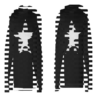 星 メンズ レディース ロック かっこいい おしゃれ かわいい プリント 大きいサイズ ブランド 黒 ステラ 長袖tシャツ 長袖Tシャツ - Kawaiitshirt