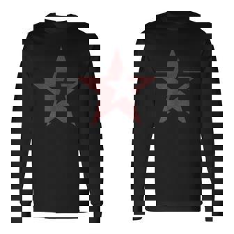 星 星柄 スター メンズ 半袖 ロック アメリカン おしゃれ かっこいい 大きいサイズ 黒 春夏 Rockステラ 長袖Tシャツ - Kawaiitshirt