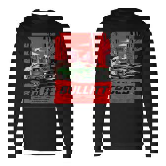 映画 ブリット マッスルカー イラスト 長袖Tシャツ - Kawaiitshirt