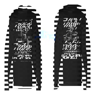 メンズ 普通のトラッカービッグリグトラックドライバーのようなタトゥーの入ったトラッカー 長袖Tシャツ - Kawaiitshirt