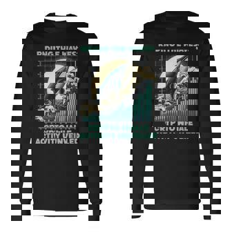 暗号通貨の波に乗るクジラの活動仮想通貨 長袖Tシャツ - Kawaiitshirt