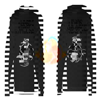 最高のバードアート メンズ レディース バードウォッチャー 長袖Tシャツ - Kawaiitshirt