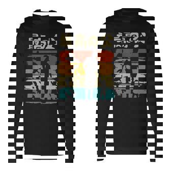 最高の父 面白い 文字入り 夫婦 おもしろ 筆文字 面白い 服 オリジナル 父の日 文字 親子の絆を祝う 長袖Tシャツ - Kawaiitshirt