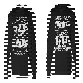 最高の父 面白いtシャツ 文字入り 夫婦 おもしろ 筆文字 面白い 服 オリジナル 父の日 文字 長袖Tシャツ - Kawaiitshirt