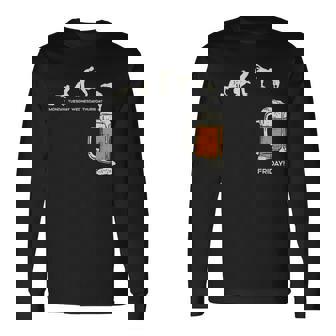 月曜日から金曜日のビールのおかしい仕事の週の飲むチームのギフトへの月曜日 長袖Tシャツ - Kawaiitshirt