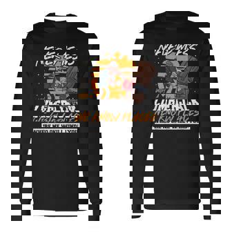 木こりを汚さない面白いロギング引用 長袖Tシャツ - Kawaiitshirt