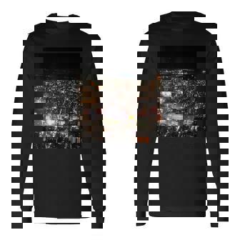 東京の夜景 長袖Tシャツ - Kawaiitshirt