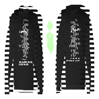 枝豆 えだまめ 顔 イラスト かわいい おもしろ 面白い 簡単 シンプル ゆるい 野菜 長袖Tシャツ - Kawaiitshirt