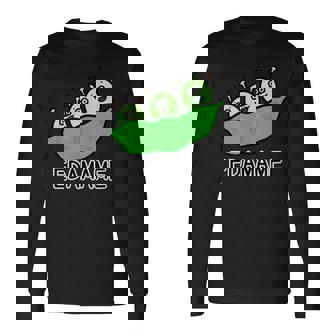 枝豆さん 長袖Tシャツ - Kawaiitshirt