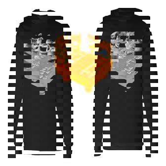 柴犬 将棋 イヌ 面白いtシャツ おもしろ 面白い 服 グッズ ネタ ウケ狙い メンズ 棋士 おもしろグッズ 長袖Tシャツ - Kawaiitshirt