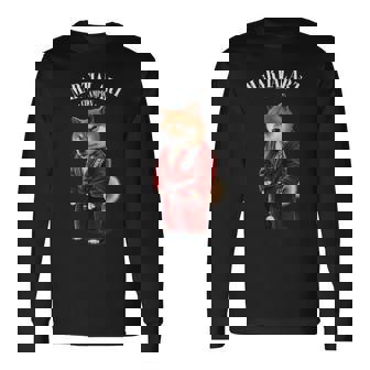 柴犬 柔道空手師 赤柔道師 長袖Tシャツ - Kawaiitshirt