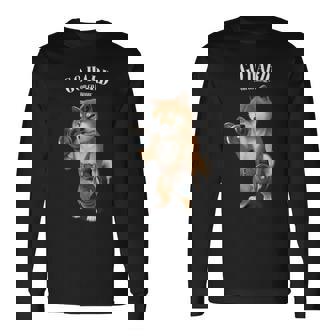 柴犬 筋トレ ダンベル付き フィットネスジム 長袖Tシャツ - Kawaiitshirt