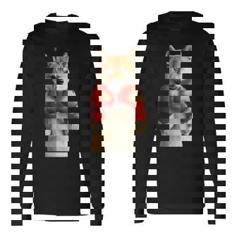 柴犬ボクシング 長袖tシャツ 長袖Tシャツ - Kawaiitshirt