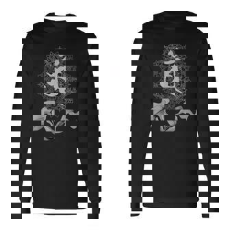 梵字 曼陀羅 普賢菩薩 巳年 守護 お守り 長袖Tシャツ - Kawaiitshirt