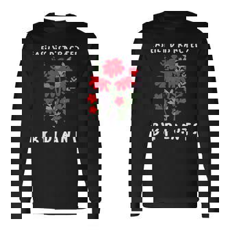 植物に気を取られがち 水やり 庭 鉢 ガーデナー 長袖Tシャツ - Kawaiitshirt