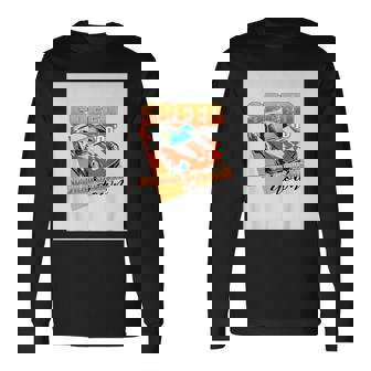 楽しいクールなレーシングカーイラスト 長袖Tシャツ - Kawaiitshirt