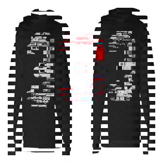 楽しい救急車 3歳の誕生日パーティー 男の子 3歳服 長袖Tシャツ - Kawaiitshirt