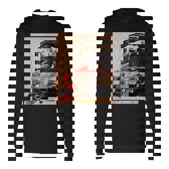 歌川国芳 訓練中の遊女 長袖Tシャツ - Kawaiitshirt